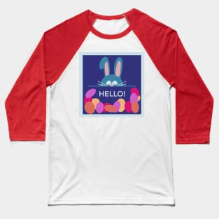 Friendly Easter Bunny Baseball T-Shirt